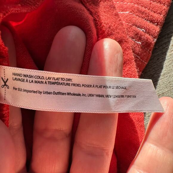 Free People One Pink Orange One Viola Slouchy Tie Front Shorts 4 - Picture 4 of 9